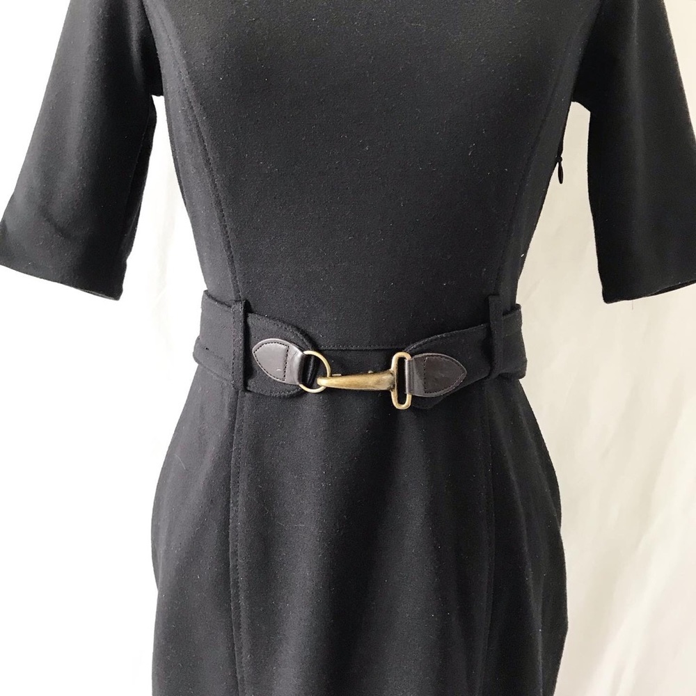 Banana Republic black belt bodycon dress size 00P - Picture 3 of 10